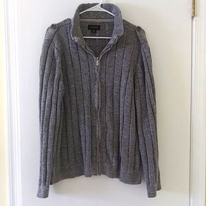 Mens zippered cardigan
